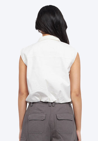 Zip Up Collared Vest