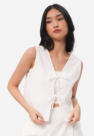 Tied Crop Vest