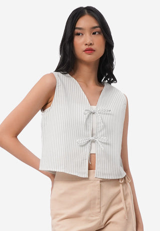 Tied Crop Vest