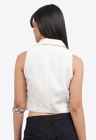 Cropped Halter Vest