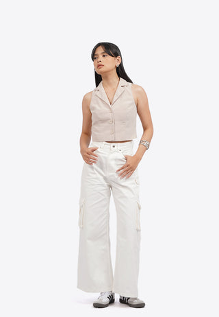 Cropped Halter Vest