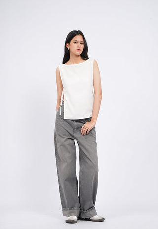 Tied Details Sleeveless Top