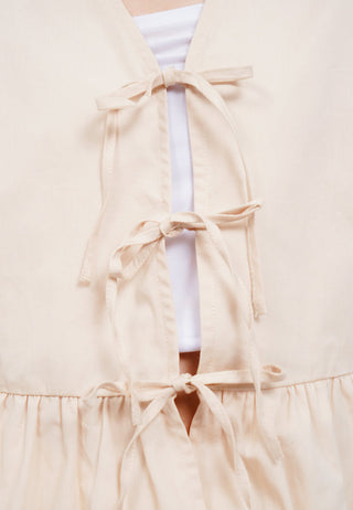 Tied Front V-Neck Vest