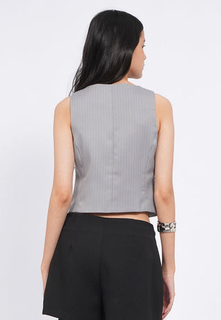 Round Neck Fitted Vest