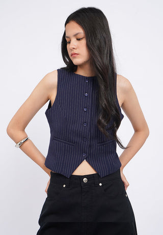 Round Neck Fitted Vest