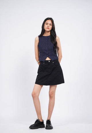 Round Neck Fitted Vest