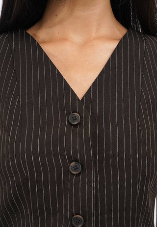 V-Neck Cropped Vest