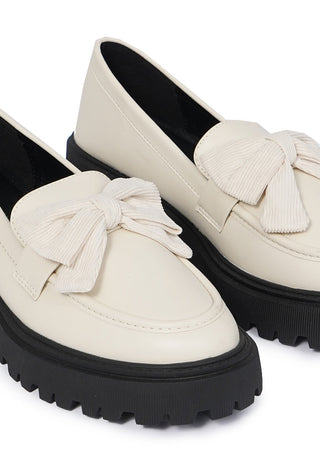 Off White Chunky Loafers