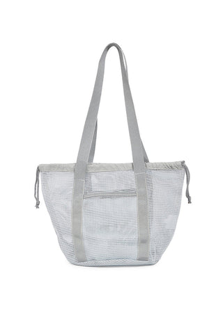 Grey Net Tote Bag