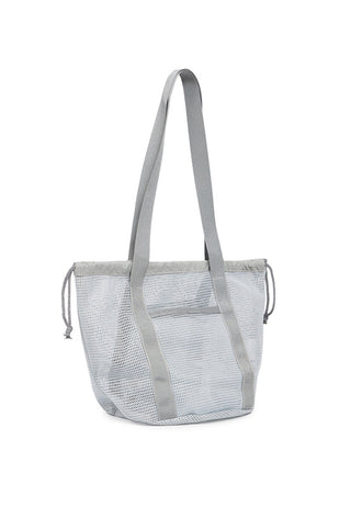 Grey Net Tote Bag