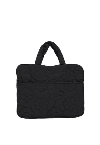 Black Quilted Laptop Sleeve