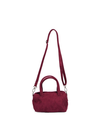 Maroon Suede Sling Bag