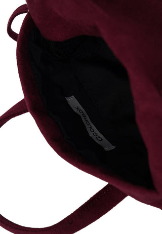 Maroon Suede Sling Bag