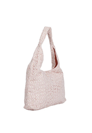 Soft Pink Floral Shoulder Bag