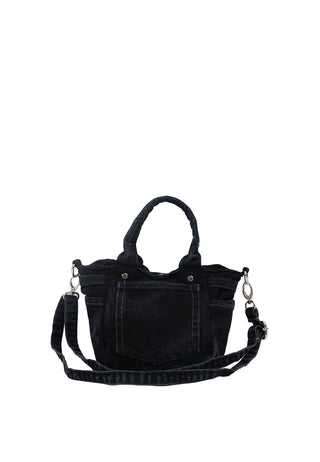Black Denim Sling Bag