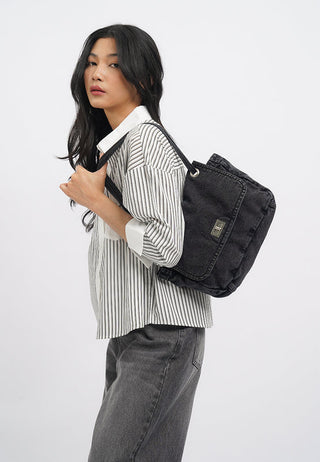 Black Denim Shoulder bag
