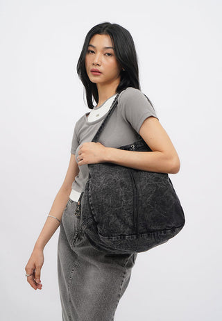 Black Denim Totebag