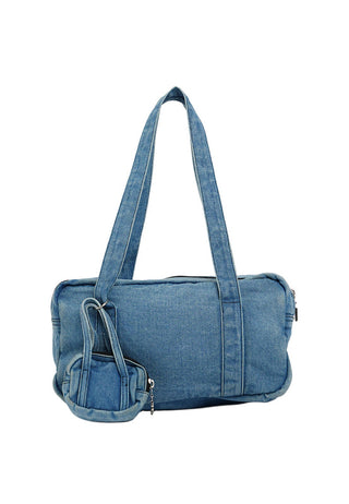 Denim Charm Tote Bag