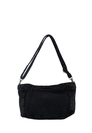 Black Denim Sling Bag