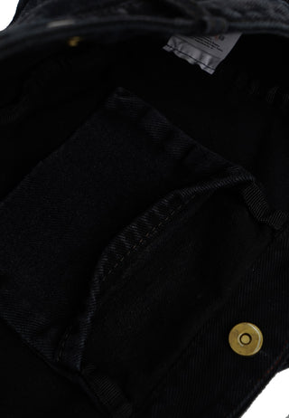 Black Denim Sling Bag