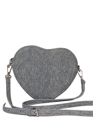 Love Shape Sling Bag in Blue