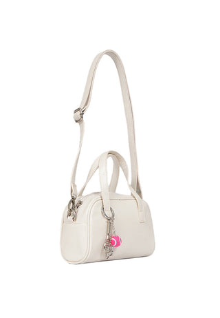 Off White Mini Bag with Charm