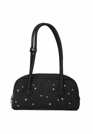 Studded Black Shoulder Bag