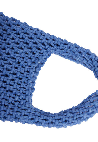 Blue Crochet Bag