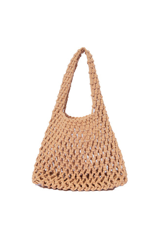 Tan Crochet Bag