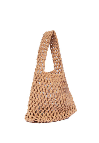 Tan Crochet Bag