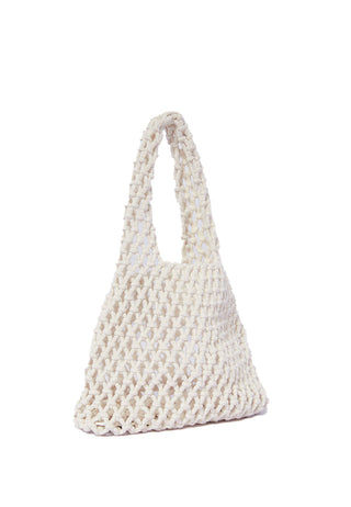 White Crochet Bag