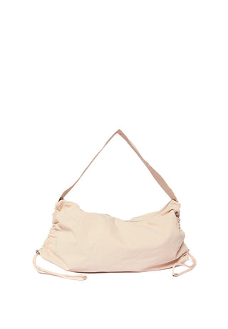 Drawstring Shoulder Khaki Bag