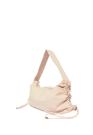 Drawstring Shoulder Khaki Bag