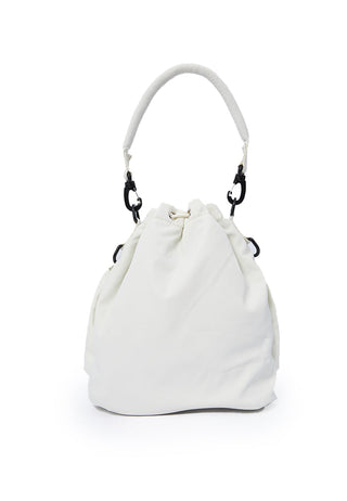 Drawstring Shoulder Bag Ivory