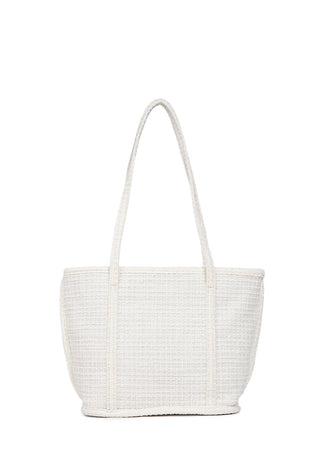 Off White Woven Shoulder bag