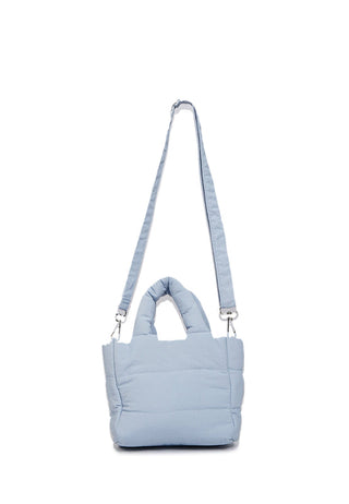 Dusty Blue Puff Sling Bag