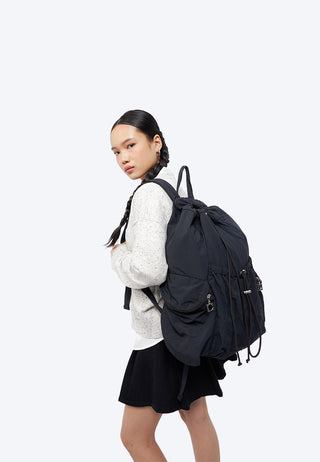 Drawstring Backpack Black
