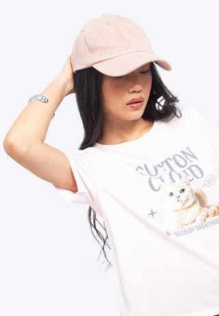 Low Profile Woven Cap Soft Pink