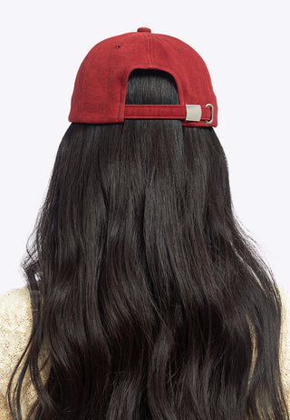 Low Profile Woven Cap Maroon