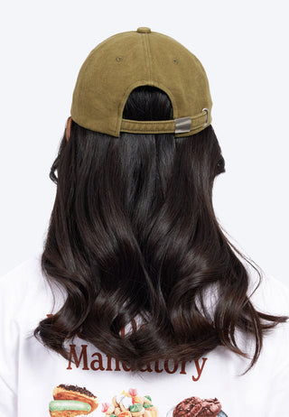 Low Profile Woven Cap Olive