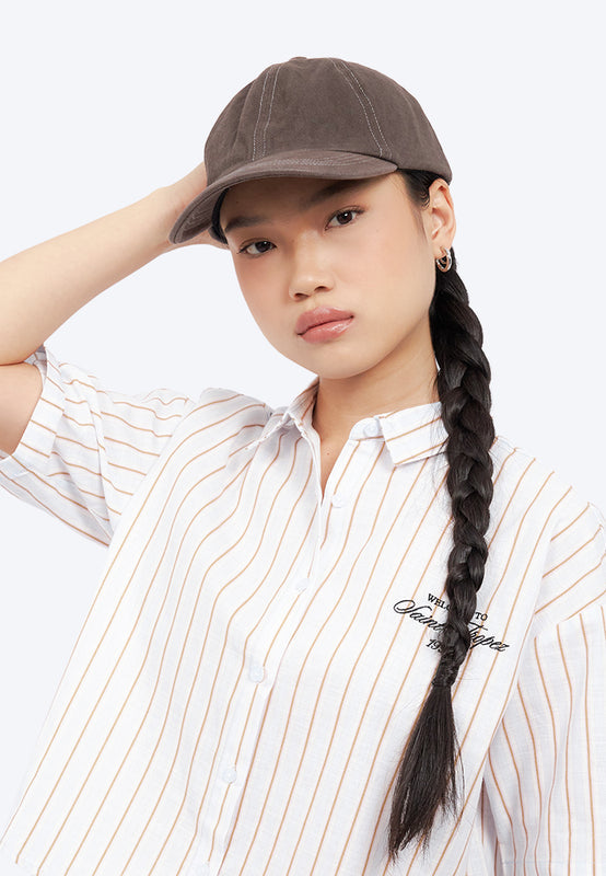 Color Box Cap Low Profile Woven Cap Dark Brown – COLORBOX - Indonesia