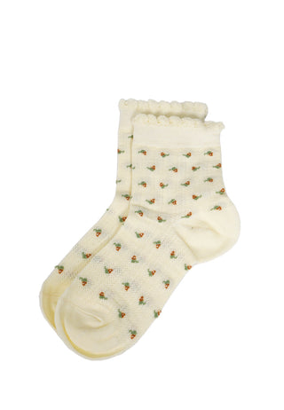 Quarter Ankle Socks Soft Yellow