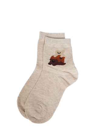 Quarter Ankle Socks Cream