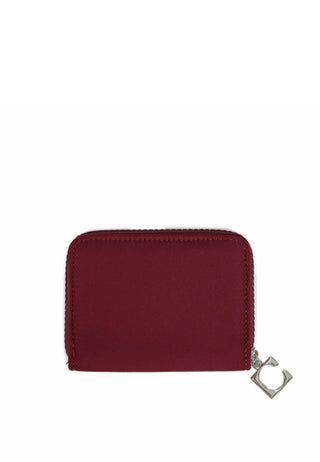 Zip-Up Purse Wallet Burgundy