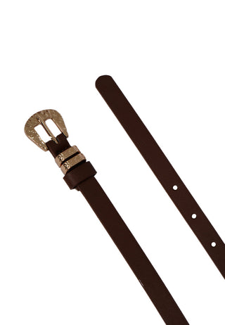 Brown Metal Buckle Belt