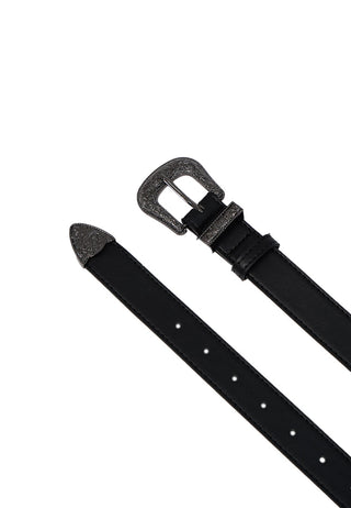 Black Metal Buckle Belt