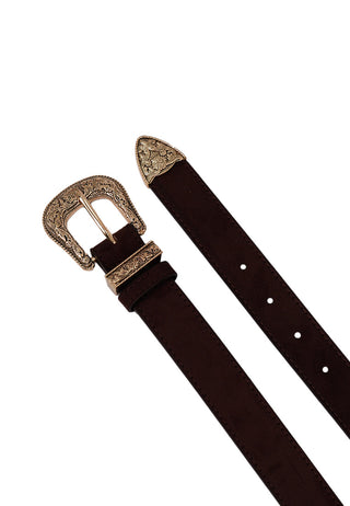 Brown Metal Buckle Belt
