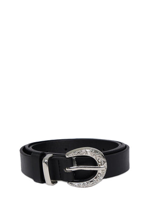 Black Metal Buckle Belt