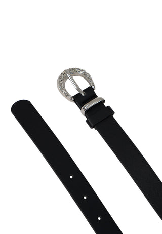 Black Metal Buckle Belt
