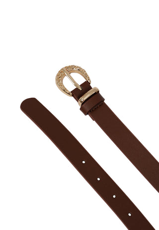 Brown Metal Buckle Belt